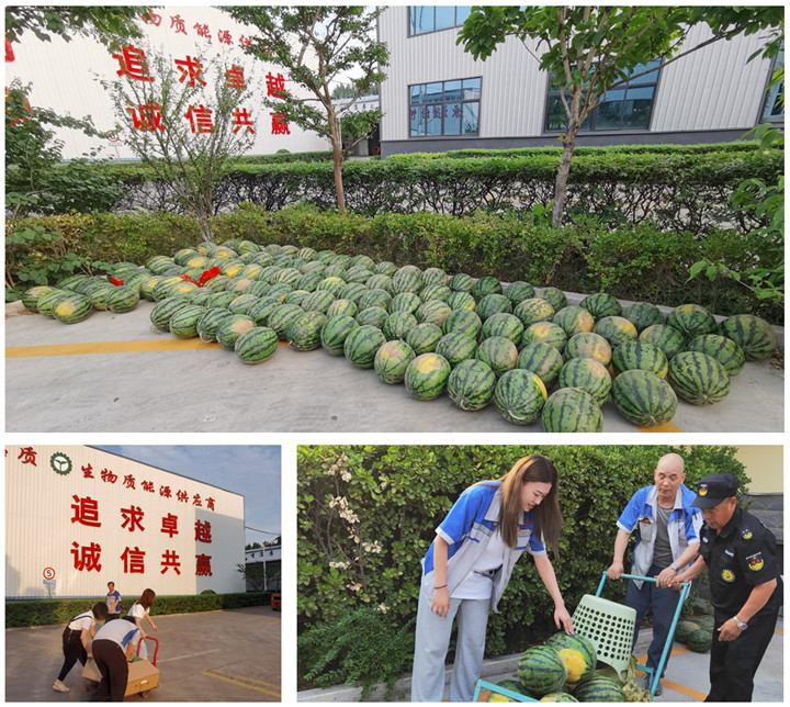 各部門派來領西瓜的代表，各個喜笑顏開.jpg